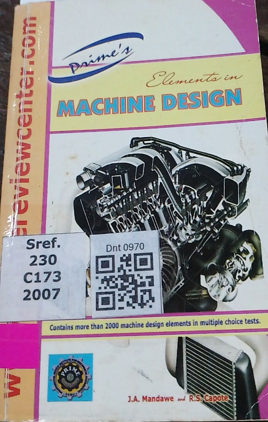 Prime's Elements in Machine Design